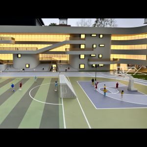 1/60 Metal Miniature Architectural Models House BASIS International School