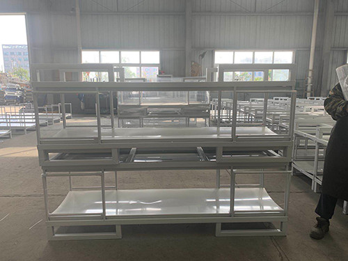 Customized Portable Stacking Racks Easy Mobility With Caster Wheels