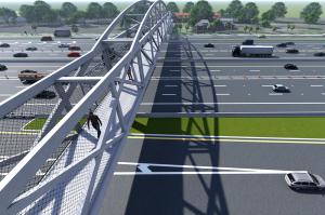 China Crossing Peace Pedestrian Overpass Bridge Design Segmental Preassemble Railway Road wholesale