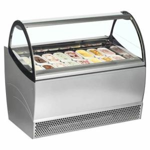 China Air Cooling Ice Cream Display Freezer , Hongan Countertop Gelato Freezer on sale