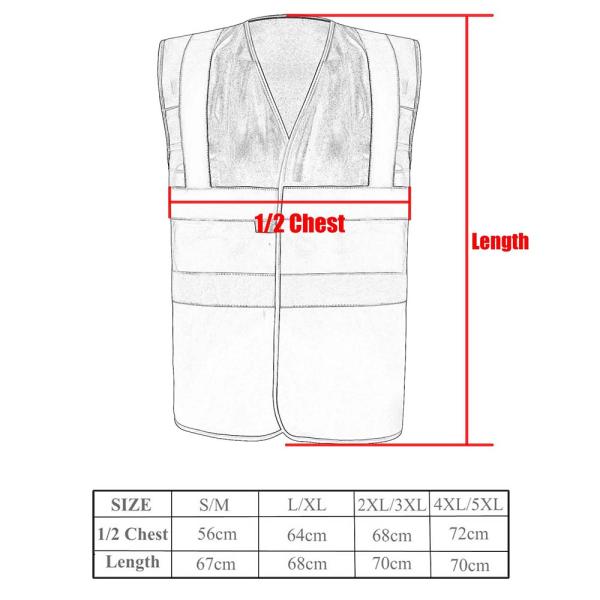 9xl 4xl 5xl High Visibility Safety Vest Two Tone Childrens High Vis Jackets With Logo