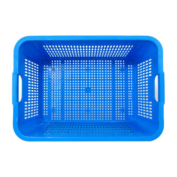 Mesh Ventilated Plastic Basket for Convenient Nesting and Eco-Friendly Moving