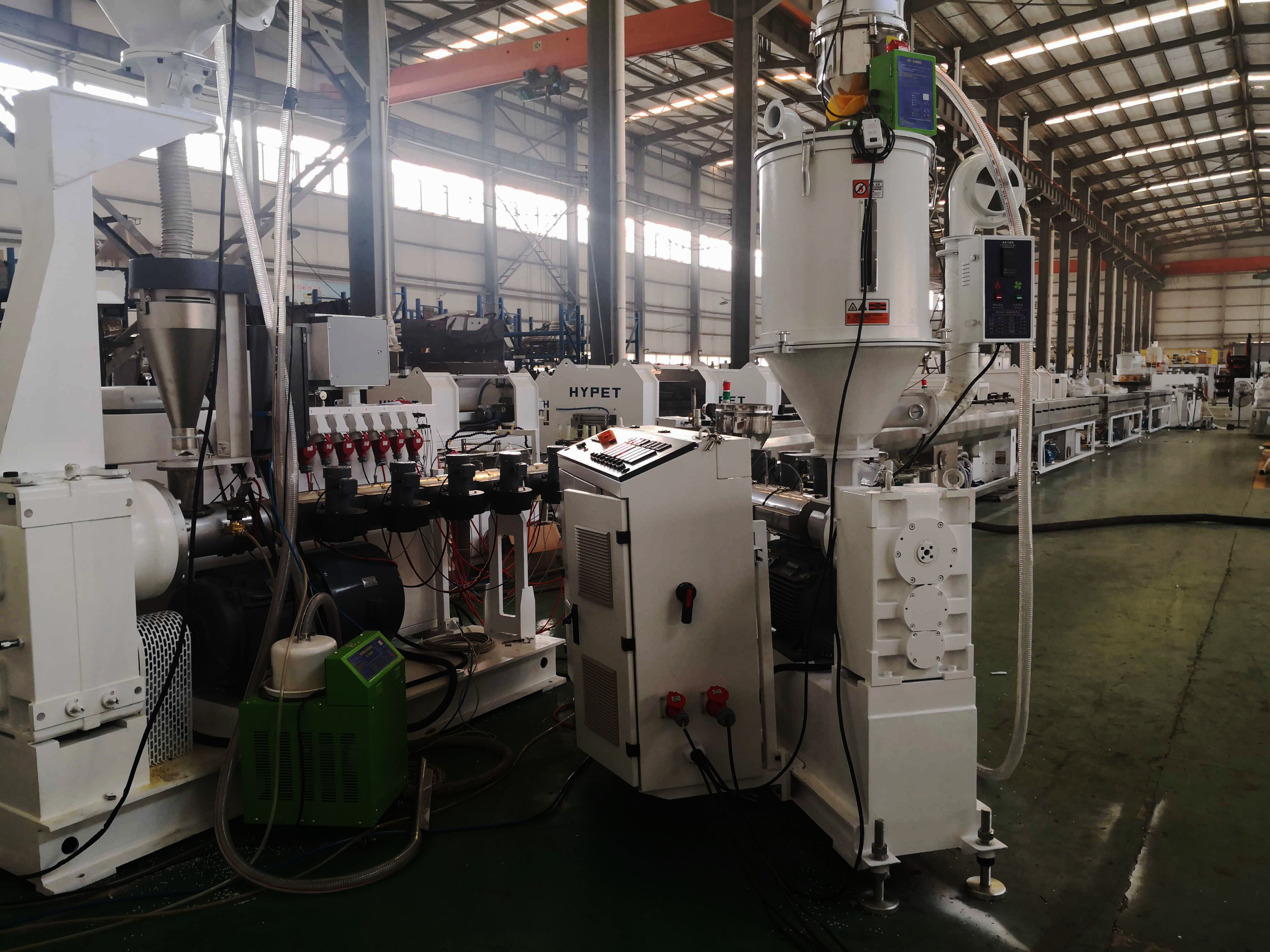 Shenzhen HYPET High Efficient Single Screw Extruder For PPR Pipe Extrusion Line