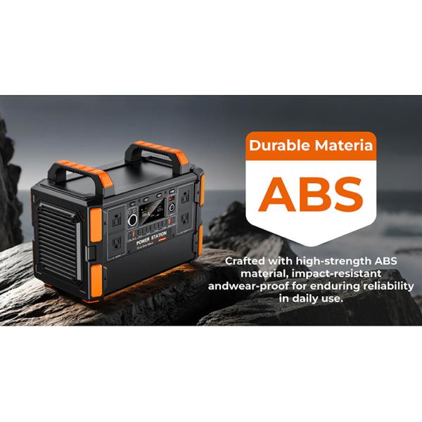 1200W Portable Power Station with LiFePO4 Battery and MPPT Controller