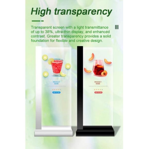 30Inch Touch Cutting Edge Transparent Oled Monitor Exhibitions Charm Suitable In Stock
