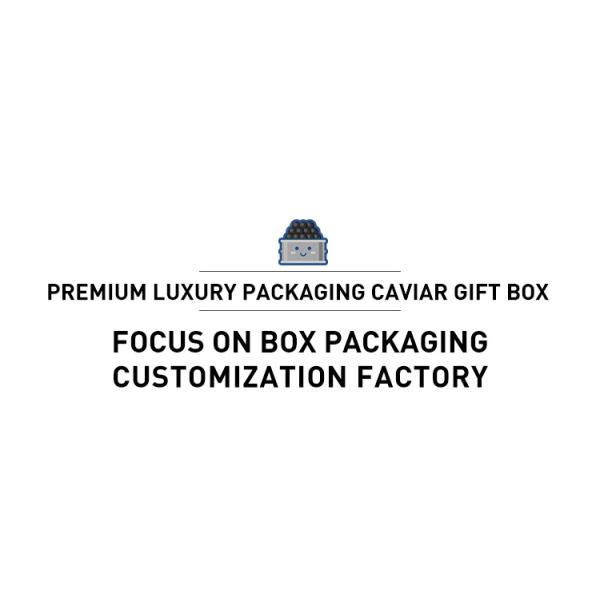 Leather MDF Cardboard Caviar Gift Box With Foam Insert Moisture Resistant