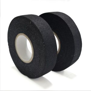 China Black Flannelette Packing Adhesive Tape Wire Harness Cloth Tape 15m wholesale