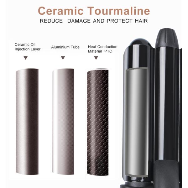 Salon Use Three Barrel Hair Waver 140-430f With Automatic LCD Display