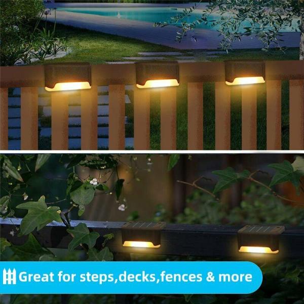 Warm white SMD Solar Led Stair Light Waterproof Step Led Solar Deck Light 10LM