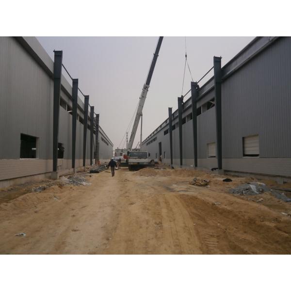 Waterproof Flameproof Prefab Steel Warehouse Building Q355 Q235 Frame
