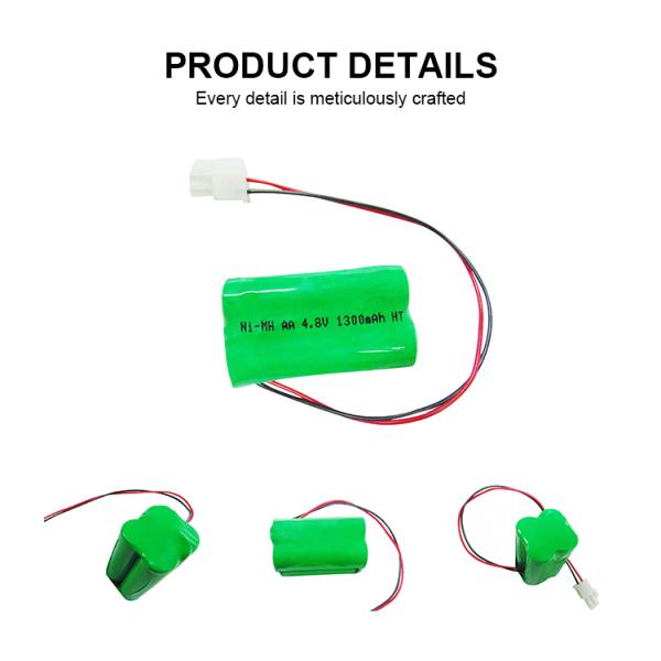 Customized Rechargeable Rc Car Battery 4.8v 1300mah Ni-Mh Battery Pack