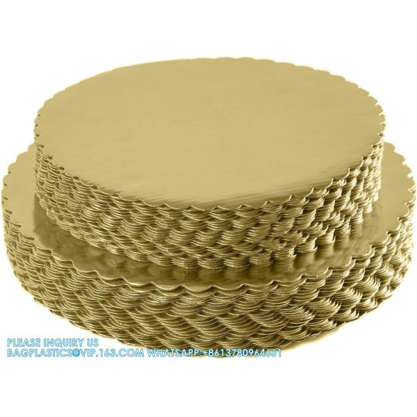 Cake Board Rounds, Circle Cardboard Base Boards, 8, 10 And 12-Inch. Perfect For Cake Decorating, 10 Of Each Size