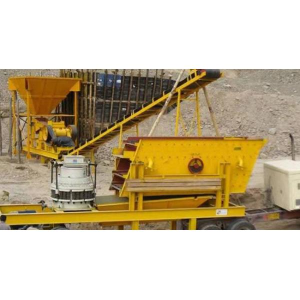 Firm Structure Round Vibrating Screen , Vibratory Screening Equipment YK Model Quartz Sand