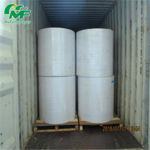 Quality 65GSM Thermal Billing Roll Offset Printing , Jumbo Thermal Paper  100% Wood Pulp for sale