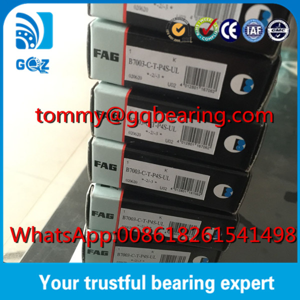 15 Degree Angular Contact Ball Bearing P4S Precision FAG B7003-C-T-P4S-UL Super Precision Ball Bearing