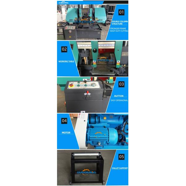 2.2KW Automatic Metal Cutting Saw GB4228 Precision Cutting For Aluminum