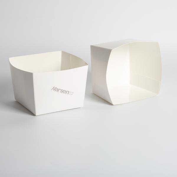 Custom Logo Coated Paper Packaging Parcel Box For French Fries In CMYK Printing