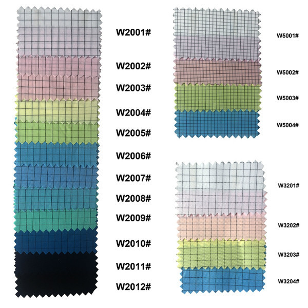 Dust Proof Polyester Conductive Filament ESD Fabric For Cleanroom Clothing