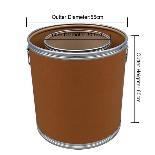 Industrial 55cm Welding Wire Cardboard Drum – Transparent Viewing Port + Inner Core Hole