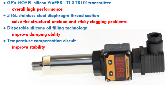 LCD display digital water piezoelectric pressure sensor cost