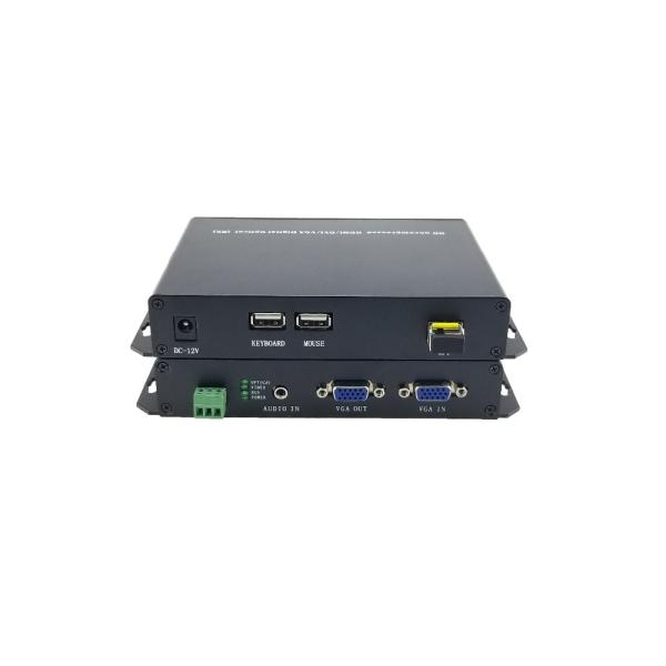 Ho-link video to fiber converter,4 Chs VGA+4 Chs Forward Audio+4 Chs RS232