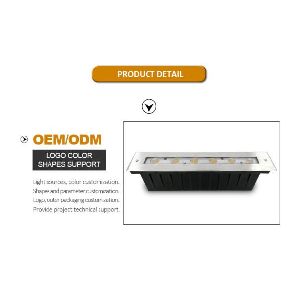 316 Stainless Steel DMX 512 RGB 12w Linear Swimming Pool Led for Waterfall