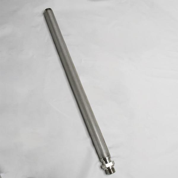 304 316L SS Wire Mesh Filter Cylinder / Perforated Filter Tube Custom Size Acceptable