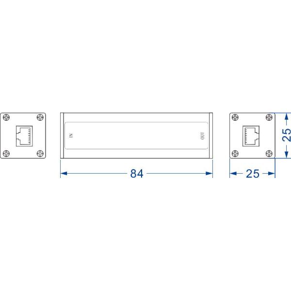 100M Ethernet Signal Surge Protector , Data Surge Protector 1 Year Warranty