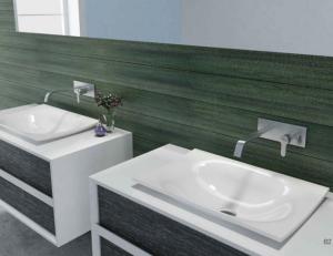 China Rectangular Counter Top Basin Solid Surface Stone Bathroom Sink wholesale