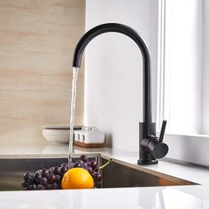 China Tap Nano Black Swivel Spout Mat BlackKitchen Faucet Solid Steel 304/316 Material wholesale