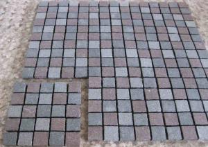China Natural Driveway Paving Stones , Dark Grey Red Porphyry Outside Paving Stones wholesale