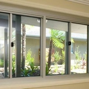 China Tempered Glass Aluminium Frame Sliding Window ISO9001 wholesale