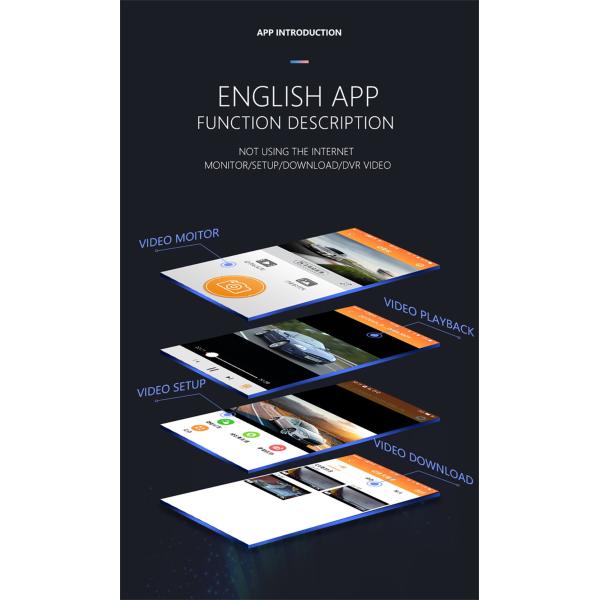 4K 2K Front And Rear Dual Blackbox DVR Dash Cam Camera Car Camcorder 170 Degree