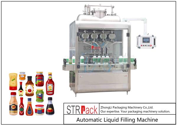 Quality PLC Control Automatic Liquid Filling Machine 220V / 50Hz for sale