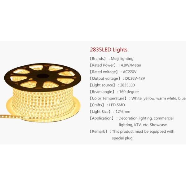 Self Adhesive Flexible LED Strip Lights Waterproof With 2200k-2500k CCT 10mm PCB Width