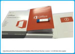 China Microsoft Office 2016 Pro Retailbox Office 2016 Pro Plus Key + 3.0 Usb Flash Drive on sale