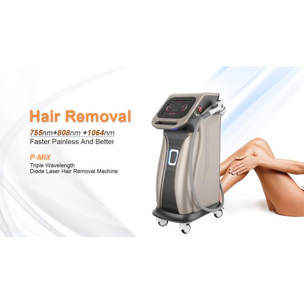 Vertical Triple Wavelength Diode Laser Hair Removal System