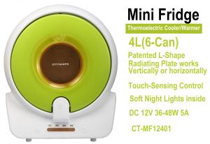 China Mini Fridge, 12V Thermoelectric Portable Cooler & Warmer 4L,6-Can on sale