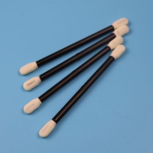 China Black Handle Double Ended Foam Tip Cleanroom Swab Lint Free wholesale