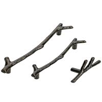 China Wardrobe North European forest  Drawer Handles And Knobs 96mm Black Dresser Pulls Grey Furniture Handles for sale