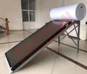 China 200L White Tank Flat Plate Solar Water Heater For Bathroom Heating , Washing / Sun Energy Heater wholesale