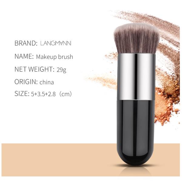 Professional Chubby Pier Foundation Brush 5 colors Makeup Brush Flat Cream Makeup Brushes Cosmetic Make-up Brush