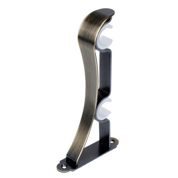 Quality Stainless Steel Extendable Double Curtain Pole Brackets for sale