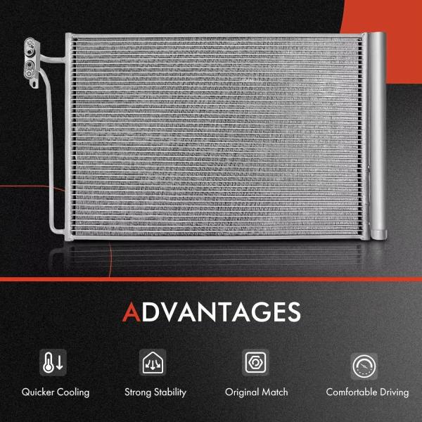 OEM Automotive Parts A/C Condenser Replace JRW000020 4.2L Condenser 4.4 L322 2003 - 2005