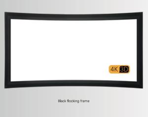 China Customised TV Arc Frame Projection Screen Retractable Wall Mounted wholesale