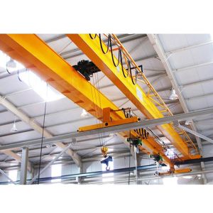 China Cabin Control Hoist Double Girder Overhead Crane For Warehouse wholesale