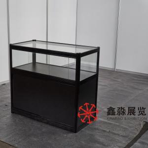 China Aluminum Foldable Showcase, rentable foding cabinet for display, exhibition foding glass+aluminum+MDF panel showcase wholesale
