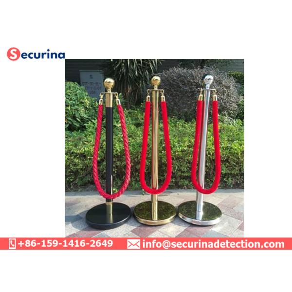 Queue Stand Rope Stanchion Barrier Crowd Control 1500mm Rope For Airport Barricade