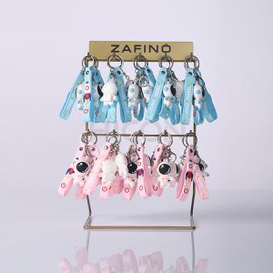 4-Layer Countertop Display Racks, Metal Keychain Collection Display Rack