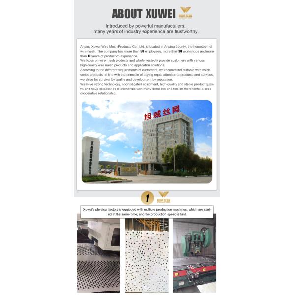 Decorative Aluminium Perforated Metal Sheet Mesh Curtain Wall In Architectural